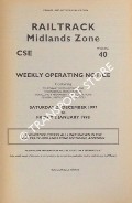 Book cover of Weekly Operating Notice containing Temporary Speed Restrictions, Engineering Arrangements, Signalling & Permanent Way Alterations, General Instructions and Notices, 27 December 1997 to 2 January 1998 by Railtrack Midlands